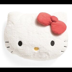 Hello Kitty Plush Pillow with Red Bow Sherpa new